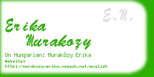 erika murakozy business card
